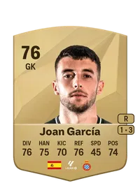 Joan García Common 76 Overall Rating