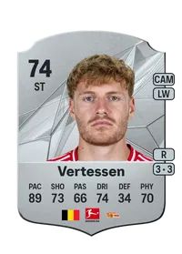 Yorbe Vertessen Rare 74 Overall Rating