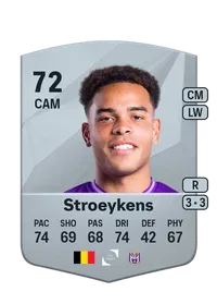 Mario Stroeykens Common 72 Overall Rating