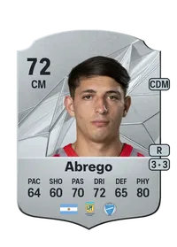 Gonzalo Abrego Rare 72 Overall Rating