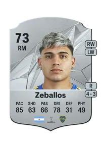 Exequiel Zeballos Rare 73 Overall Rating