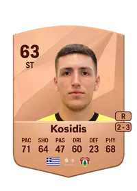 Michalis Kosidis Common 63 Overall Rating