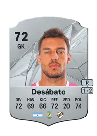 Andrés Desábato Rare 72 Overall Rating