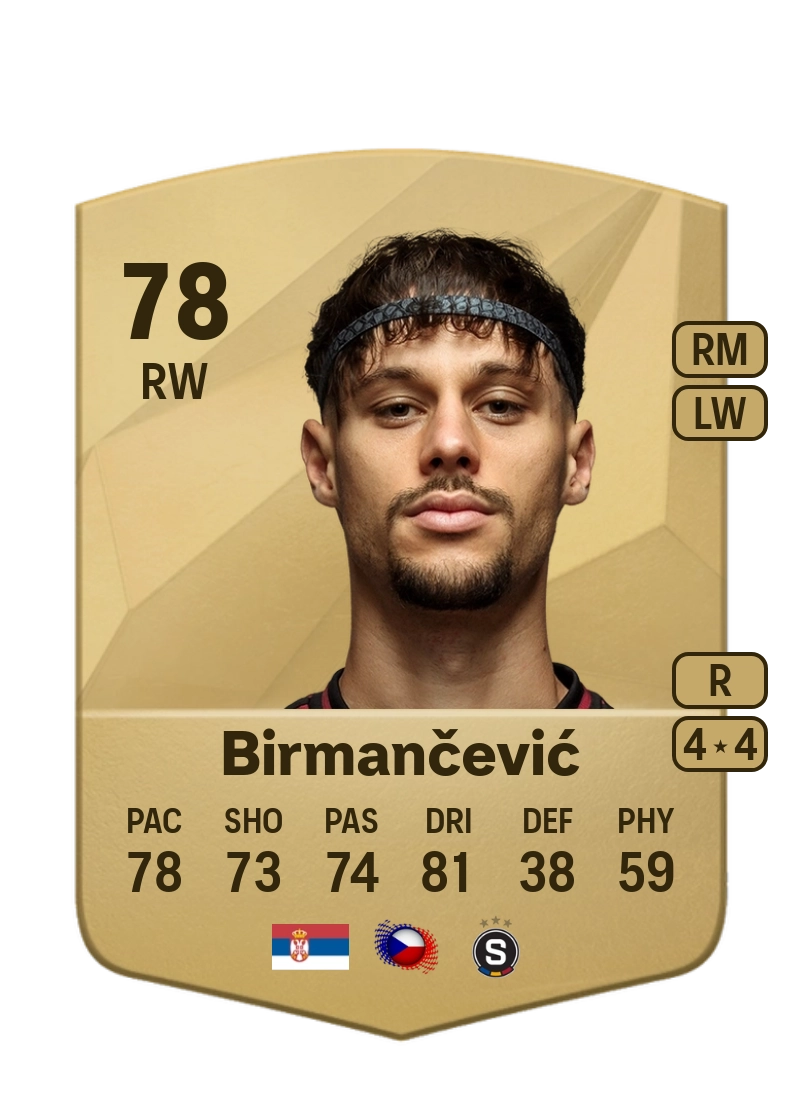 Veljko Birmančević Common 78 Overall Rating