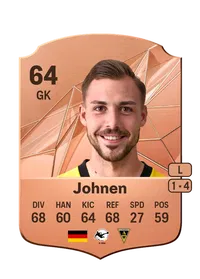 Marcel Johnen Rare 64 Overall Rating