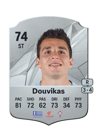 Tasos Douvikas Rare 74 Overall Rating