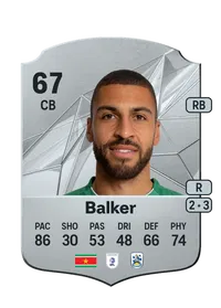 Radinio Balker Rare 67 Overall Rating