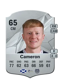 Lyall Cameron Rare 65 Overall Rating