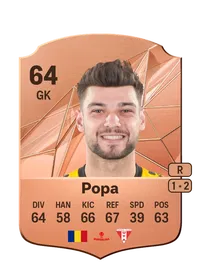 Robert Popa Rare 64 Overall Rating