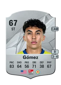 Johan Arath Gómez Rare 67 Overall Rating