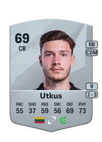 Edgaras Utkus Common 69 Overall Rating