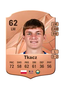 Dawid Tkacz Rare 62 Overall Rating