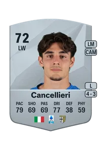 Matteo Cancellieri Common 72 Overall Rating