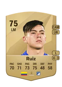 Daniel Felipe Ruiz Common 75 Overall Rating