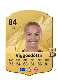 Glódís Perla Viggósdóttir Rare 84 Overall Rating