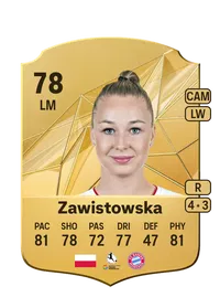 Weronika Zawistowska Rare 78 Overall Rating