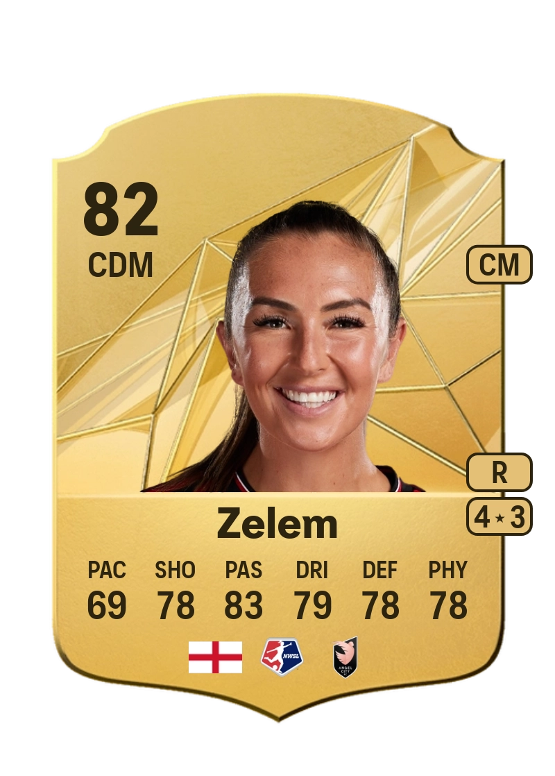 Katie Zelem Rare 82 Overall Rating