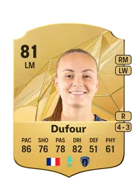 Julie Dufour Rare 81 Overall Rating