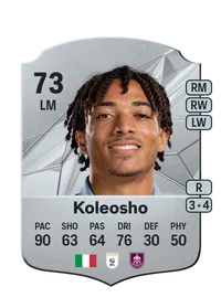 Luca Warrick Koleosho Rare 73 Overall Rating