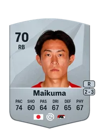 Seiya Maikuma Common 70 Overall Rating