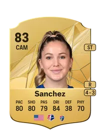 Ashley Sanchez Rare 83 Overall Rating