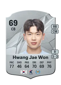 Hwang Jae Won Rare 69 Overall Rating