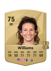 Ryan Williams Common 75 Overall Rating