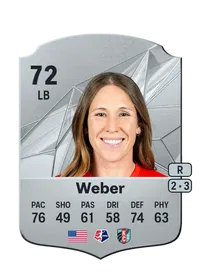 Mallory Weber Rare 72 Overall Rating