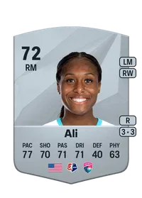 Amirah Ali Common 72 Overall Rating