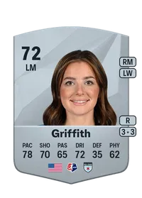 Sarah Griffith Common 72 Overall Rating