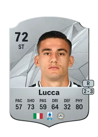 Lorenzo Lucca Rare 72 Overall Rating