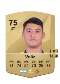 Alejo Veliz Common 75 Overall Rating