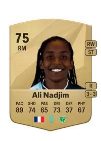 Nadjma Ali Nadjim Common 75 Overall Rating