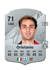 Gaetano Oristanio Rare 71 Overall Rating