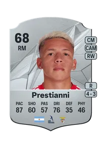 Gianluca Prestianni Rare 68 Overall Rating