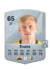 Will Evans Common 65 Overall Rating