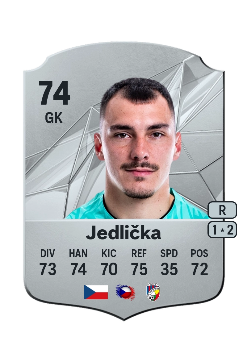 Martin Jedlička Rare 74 Overall Rating