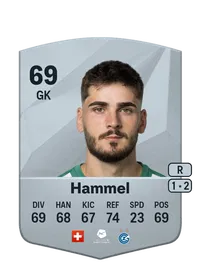 Justin Hammel Common 69 Overall Rating