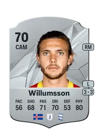 Willum Þór Willumsson Rare 70 Overall Rating