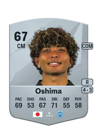 Takuto Oshima Common 67 Overall Rating