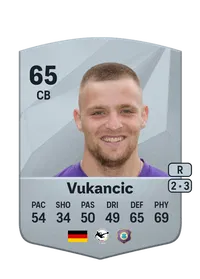 Niko Vukancic Common 65 Overall Rating