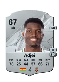 Nathaniel Adjei Rare 67 Overall Rating