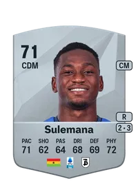 Ibrahim Sulemana Common 71 Overall Rating