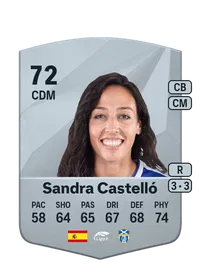 Sandra Castelló Common 72 Overall Rating