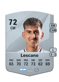 Alan Lescano Common 72 Overall Rating