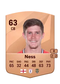 Lucas Ness Common 63 Overall Rating