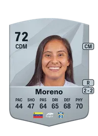 Yerliane Moreno Common 72 Overall Rating