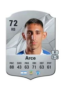 Lucas Arce Rare 72 Overall Rating