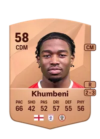 Nelson Khumbeni Common 58 Overall Rating