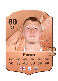 Taylor Foran Rare 60 Overall Rating